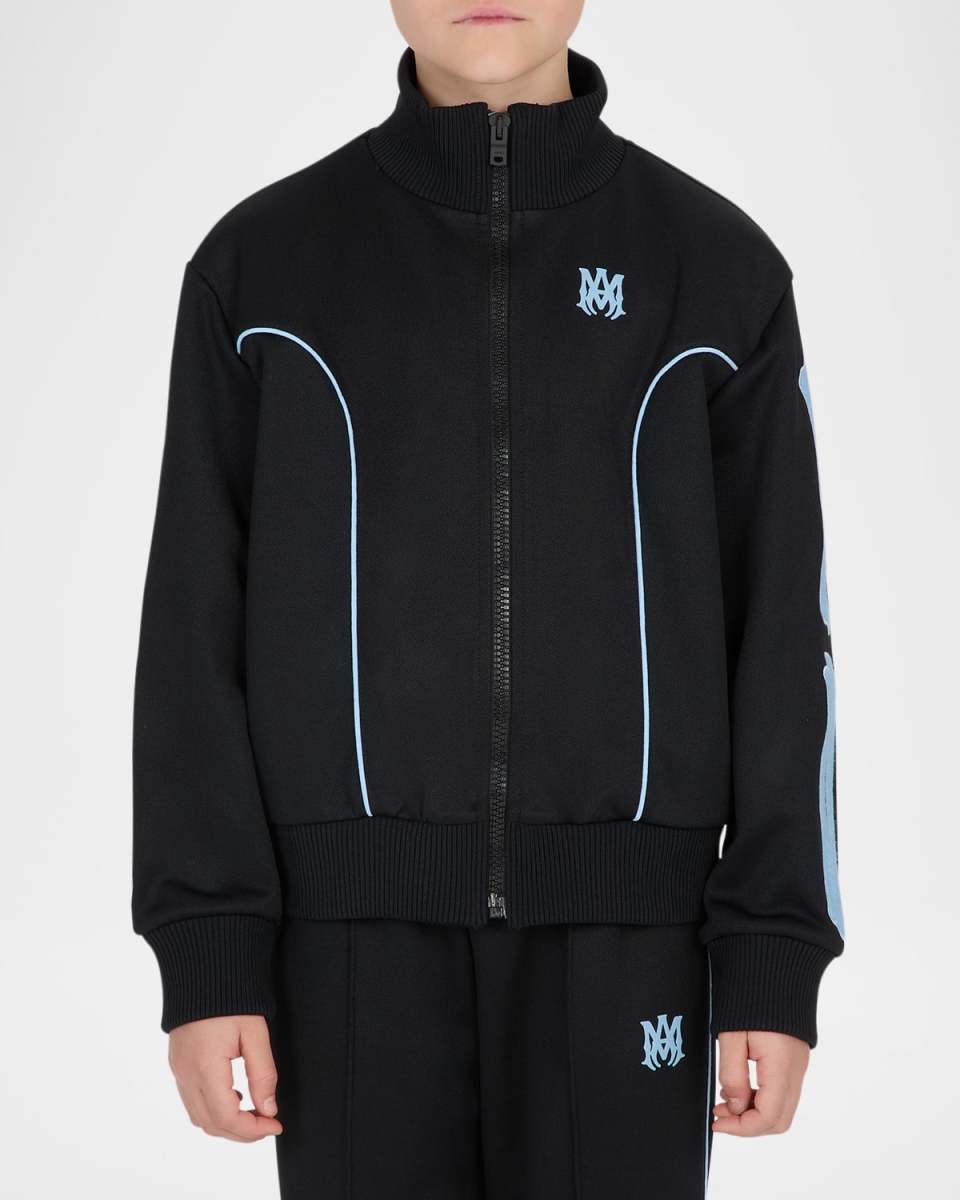 Kid's Bones Embroidered Track Jacket, Size 4-12